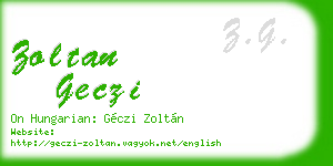 zoltan geczi business card